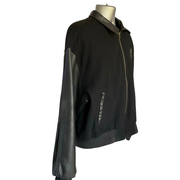 iD Wear Tostitos Fiesta Bowl Bomber Jacket Wool Blend Leather Sleeve Size XL - Picture 3 of 8